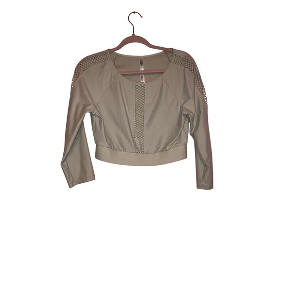 Victoria's Secret light tank mesh cropped top size medium - Picture 1 of 5